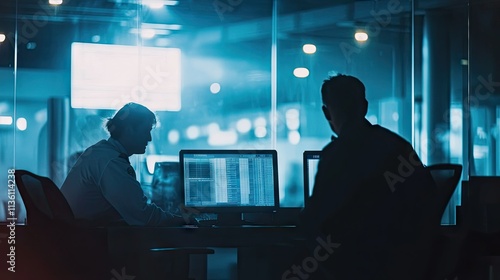 Security officers working together at a busy x-ray screening station during a holiday travel rush