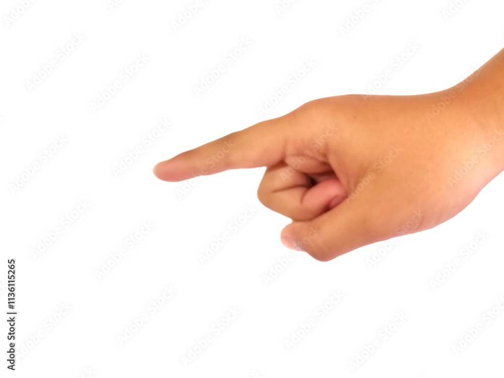 hand pointing isolated on white background hand pointing isolated on white background