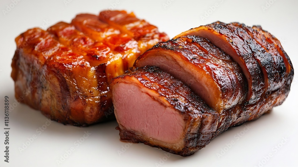 Delicious Bacon-Wrapped Pork Tenderloin and Pork Belly Roast Delicious Bacon-Wrapped Pork Tenderloin and Pork Belly Roast