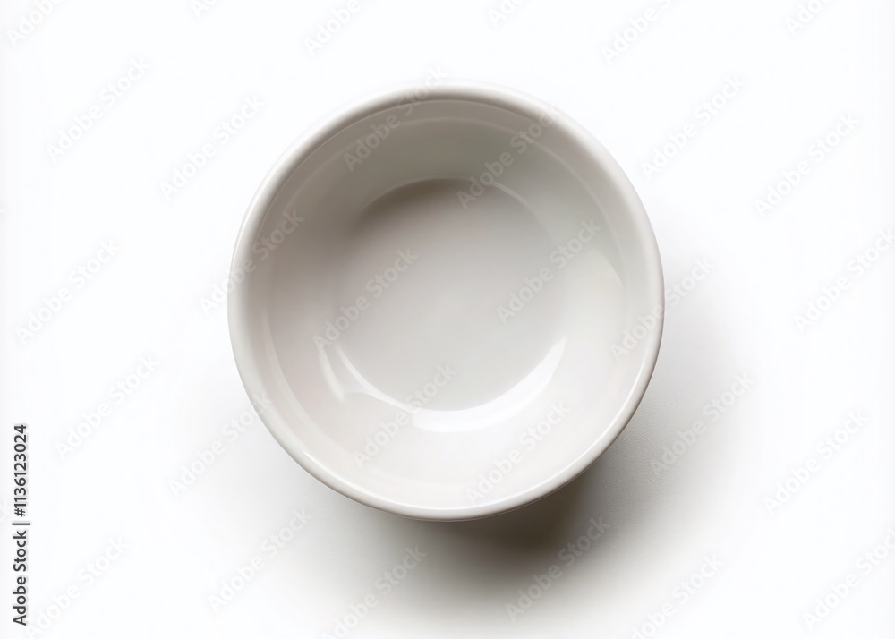 Empty Ceramic Dip Bowl, White Bowl Top View, Silhouette, Isolated White Background, Food Photography Prop, Serving Bowl, Kitchenware, Ceramic Dish Empty Ceramic Dip Bowl, White Bowl Top View, Silhouette, Isolated White Background, Food Photography Prop, Serving Bowl, Kitchenware, Ceramic Dish