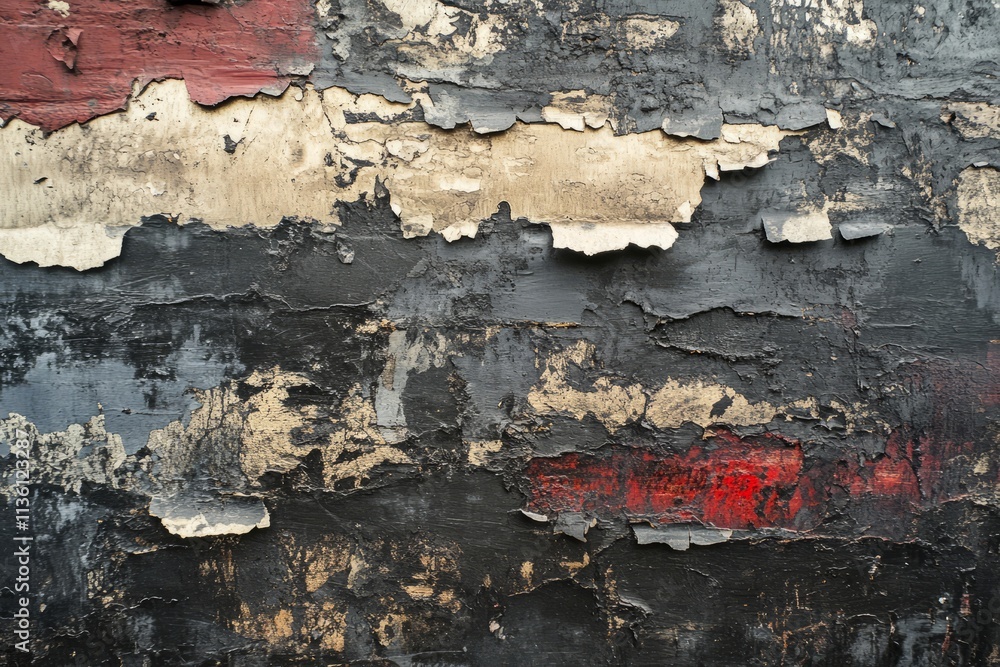 Peeling paint texture showcasing layers of color on a weathered surface with historical charm Peeling paint texture showcasing layers of color on a weathered surface with historical charm