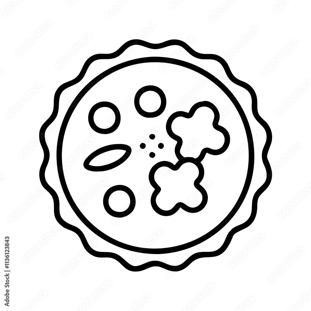 berry pie icon, fall line art, fall icon - simple black line art icon of berry pie, symbolizing fall celebrations. fall vector art. berry pie icon, fall line art, fall icon - simple black line art icon of berry pie, symbolizing fall celebrations. fall vector art.