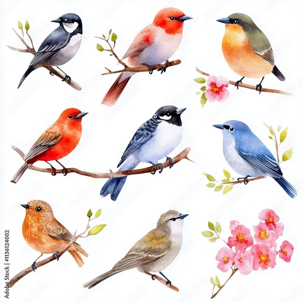Fototapeta premium Robin on branch