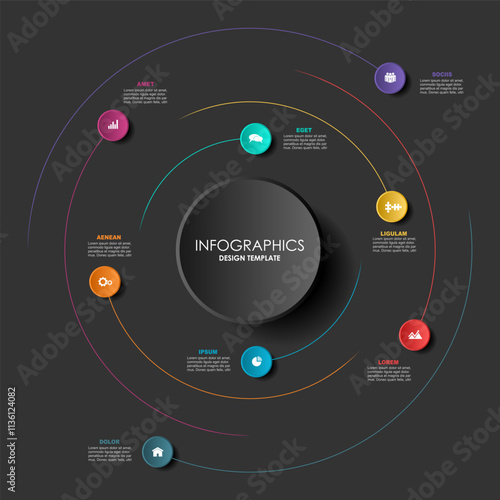 Infographic design template with place for your data. Vector illustration.