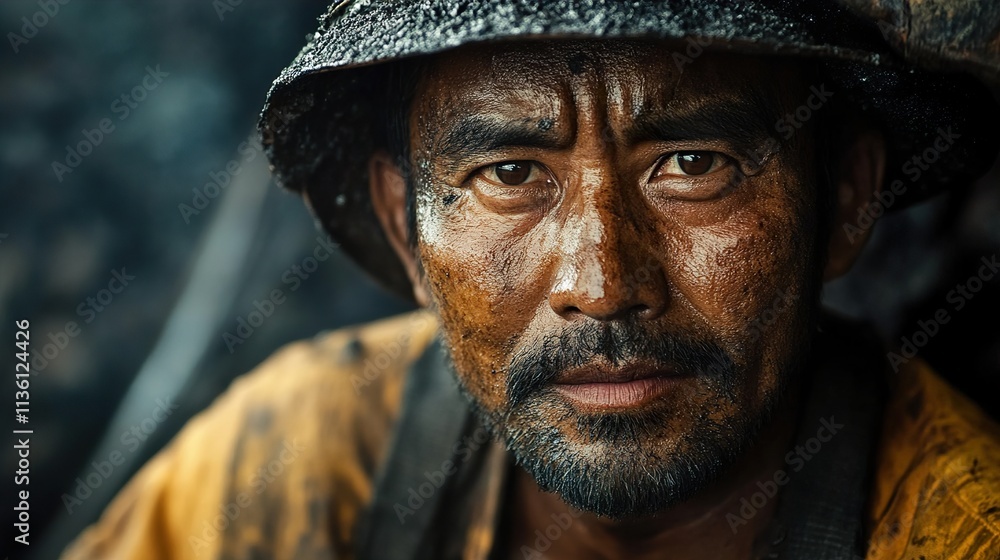 Coal Miner Portrait: A Gritty Look at Hard Labor Coal Miner Portrait: A Gritty Look at Hard Labor