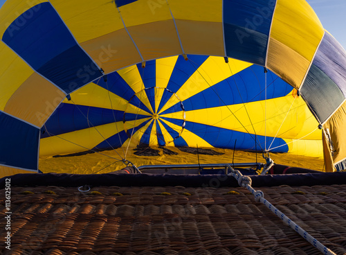 Great meeting and exhibition of hot air balloons in Bocairent (Valencia, Spain) photo