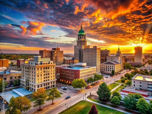 Flint Michigan Skyline Photography: Stunning Cityscape Views, Urban Architecture, Downtown Panorama