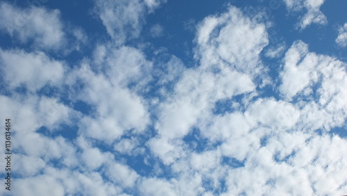 blue sky with clouds