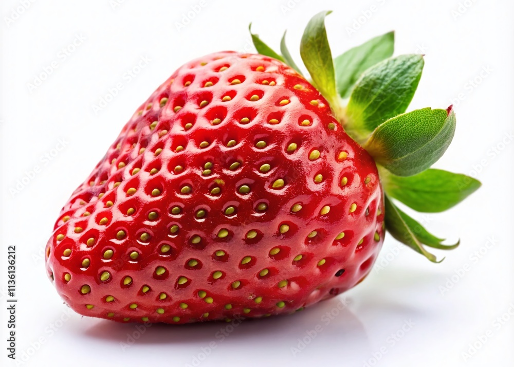 Fresh Strawberry Isolated, Sweet Red Berry, White Background, Juicy Fruit, Delicious Food Photography Fresh Strawberry Isolated, Sweet Red Berry, White Background, Juicy Fruit, Delicious Food Photography