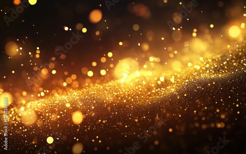 christmas new year gold background