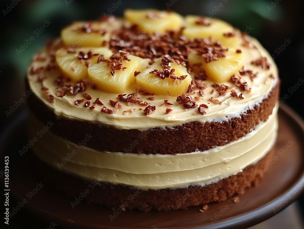 Delicious Two Layered Pineapple Cake With Cream Cheese Frosting Delicious Two Layered Pineapple Cake With Cream Cheese Frosting