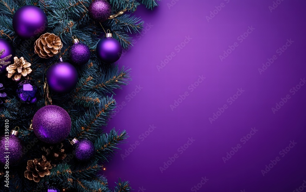 christmas new year purple background christmas new year purple background