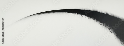 Sharp Gradient with Abstract Curve. Created with Generative AI