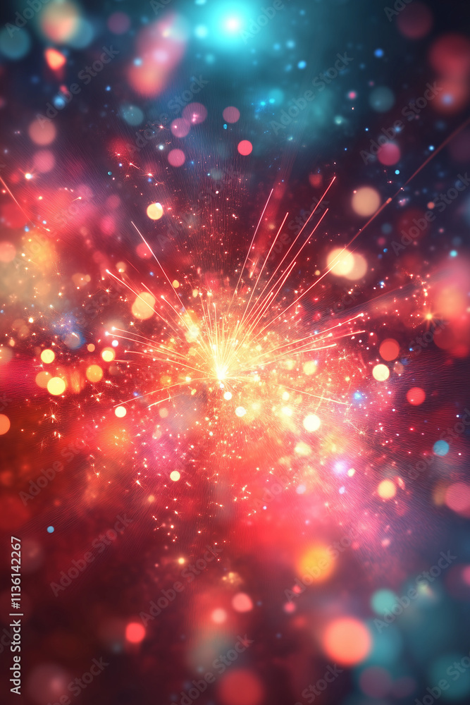 Naklejka premium background with bokeh