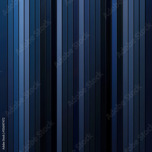 Pinstripe pattern with ultra-thin stripes in varying shades of dark blue and black. 