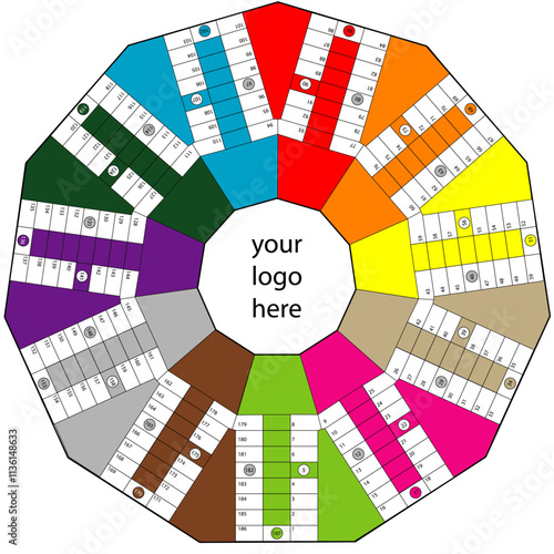 Parchis Parcheesi 11 players ector board game printable Template to place your logo