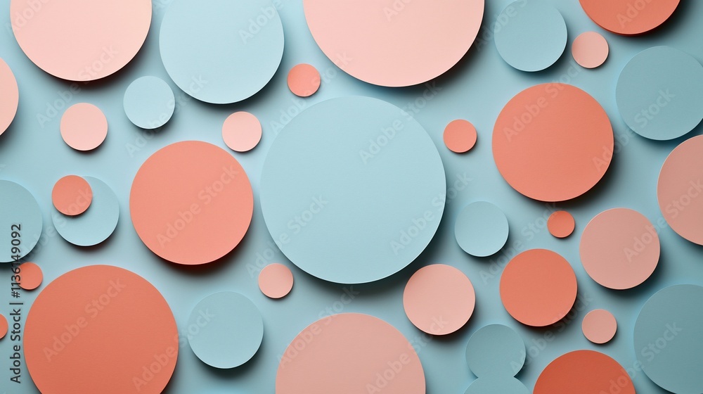 Abstract pastel circles pattern background. Abstract pastel circles pattern background.