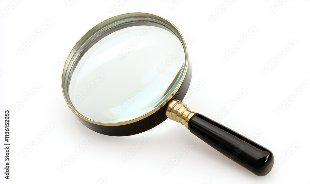 magnifying glass isolated on white background magnifying glass isolated on white background