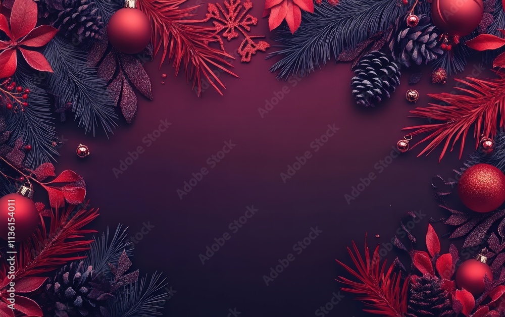 Obraz premium christmas festive holiday new year background