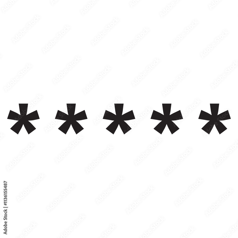 five star icon vector. sensor icon five star icon vector. sensor icon