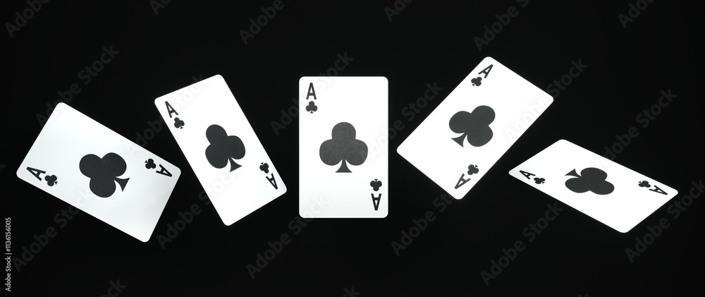 Casino cards game in neon light on dark black background - 3d render. Flying cards for online casinos and mobile gambling applications, poker - winner, wealth concept. Casino cards game in neon light on dark black background - 3d render. Flying cards for online casinos and mobile gambling applications, poker - winner, wealth concept.