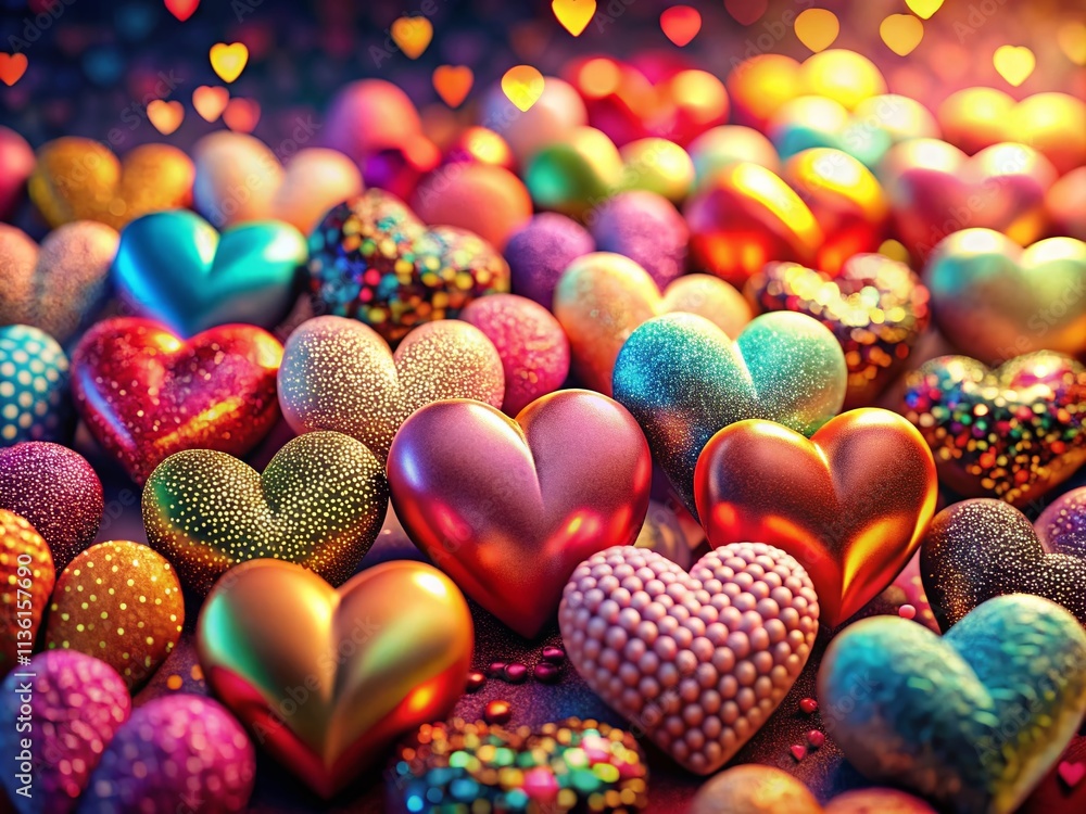Fototapeta premium Heart Collection: High-Resolution Depth of Field Photography, Stunning Romantic Images, Love, Valentine's Day, Hearts Artwork