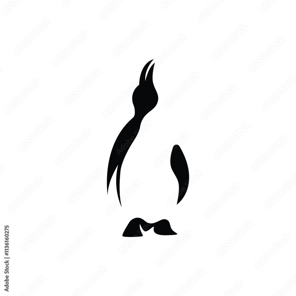 penguin logo vector illustration template design penguin logo vector illustration template design