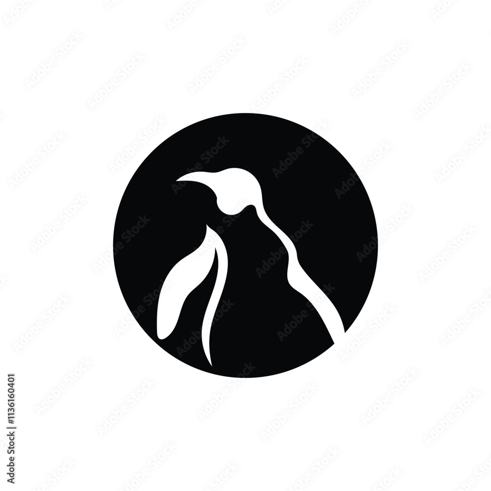 penguin logo vector illustration template design penguin logo vector illustration template design
