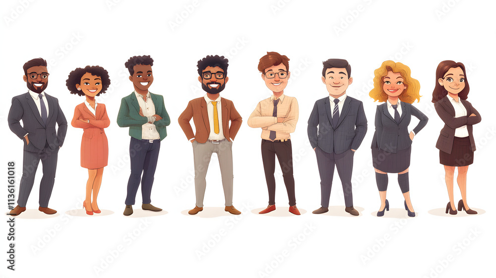 Obraz premium group of business people