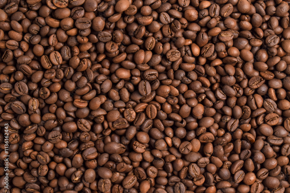 Aromatic Roasted Coffee Beans Textured Background Aromatic Roasted Coffee Beans Textured Background