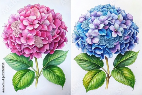 Wallpaper Mural How to Draw Hydrangeas: Step-by-Step Guide, Easy Hydrangea Drawing Tutorials, Beginner's Guide to Hydrangea Illustration Torontodigital.ca