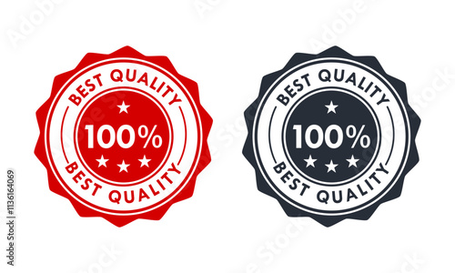 Best quality guarantee design template illustration
