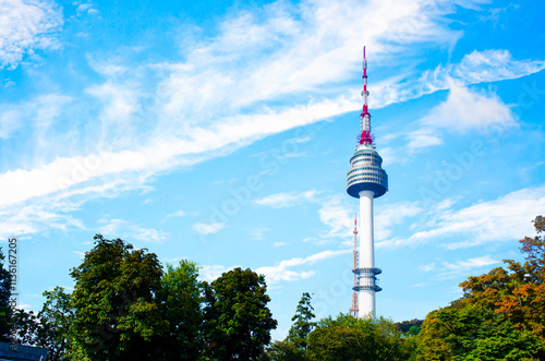 Photography Autumn at Namsan Mountain Seoul Tower, a popular tourist destination