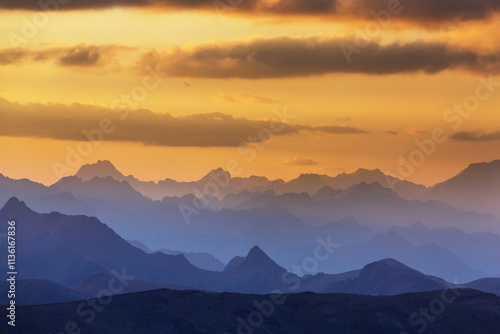 Mountains silhouette