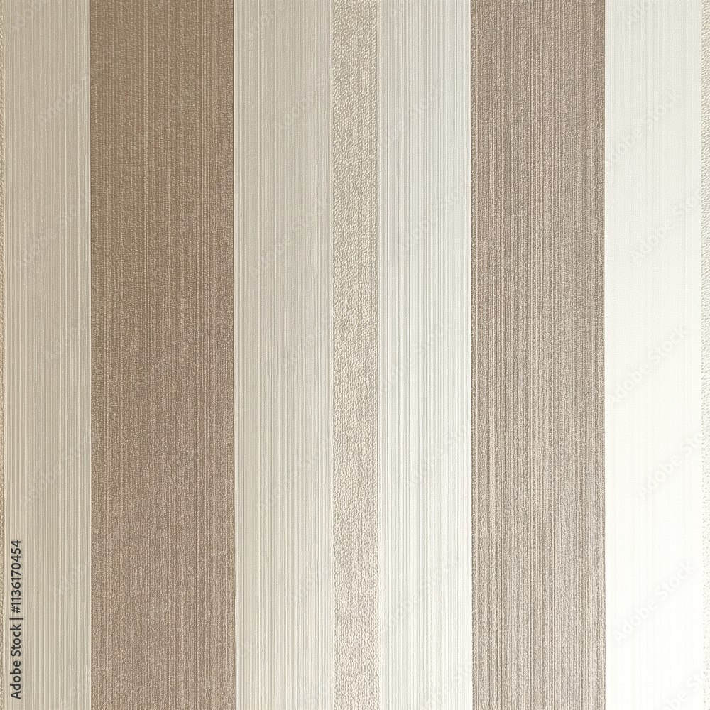 Obraz premium A pattern of Modern Metallics Platinum Chic Subtle platinum stripes on a warm taupe background
