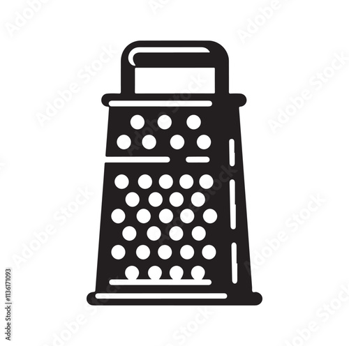 Cheese Grater silhouette vector illustration
