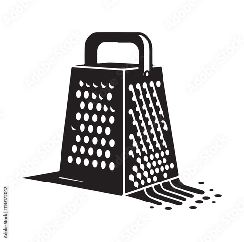 Cheese Grater silhouette vector illustration