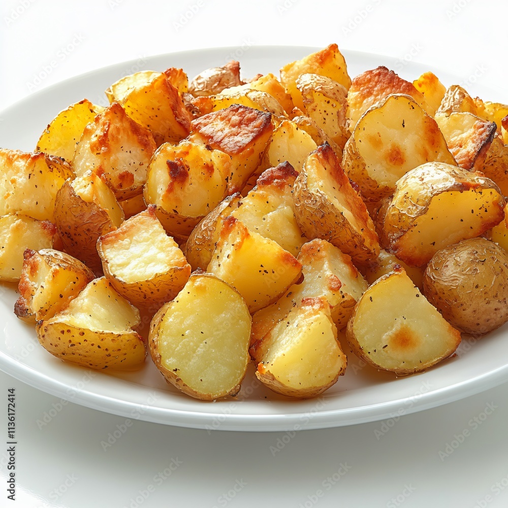 Crispy Roasted Potato Cubes: Delicious Side Dish Crispy Roasted Potato Cubes: Delicious Side Dish