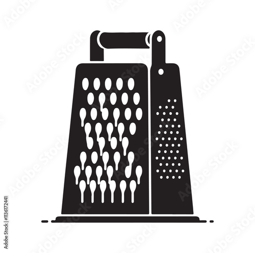 Cheese Grater silhouette vector illustration