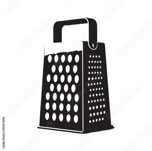 Cheese Grater silhouette vector illustration