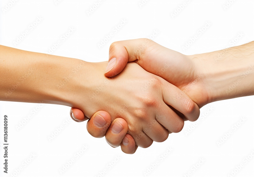 Close-up of Two Hands Shaking, Partnership Concept Close-up of Two Hands Shaking, Partnership Concept