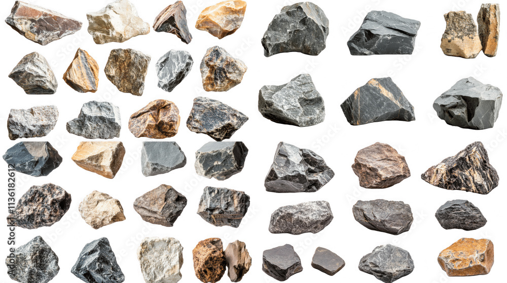 A Diverse Collection of Natural Rocks and Stones A Diverse Collection of Natural Rocks and Stones
