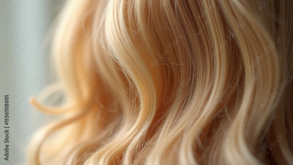 Beautifully Styled Blonde Hair with Shiny Curls Beautifully Styled Blonde Hair with Shiny Curls