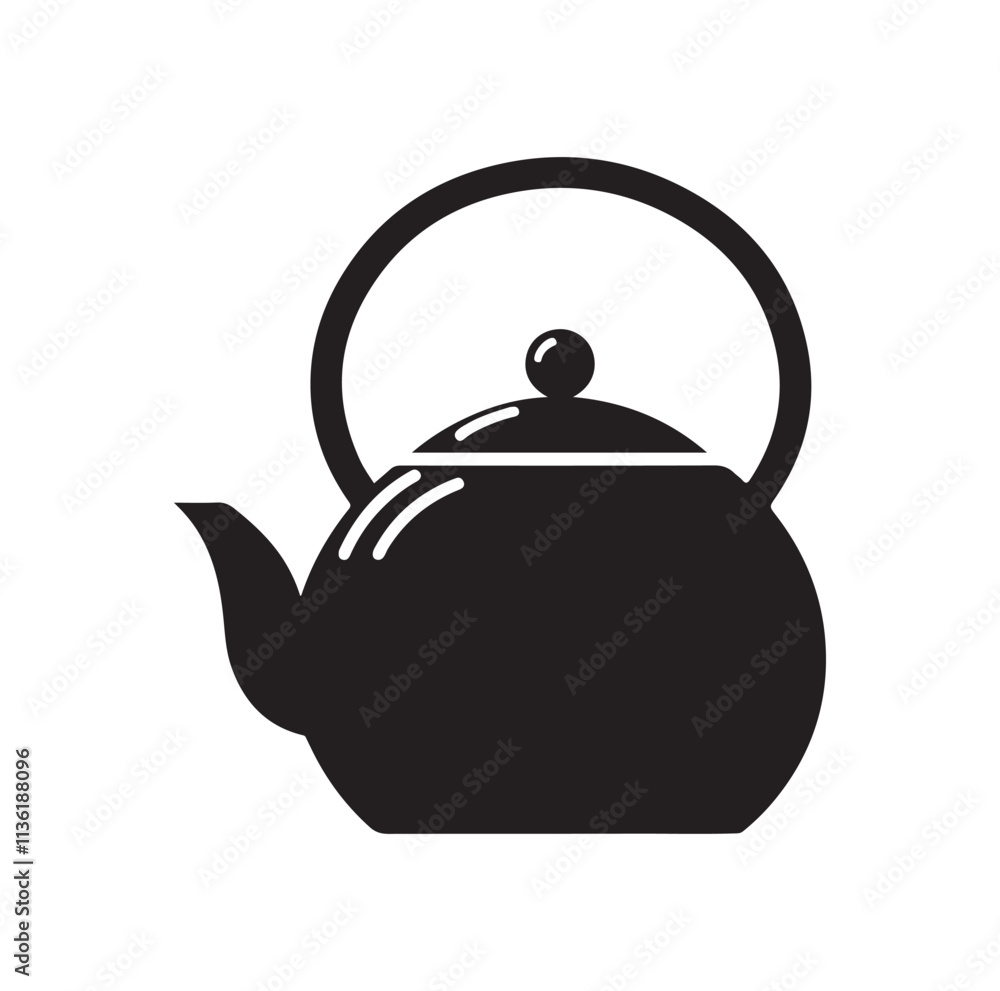 tea kettle silhouette vector illustration tea kettle silhouette vector illustration