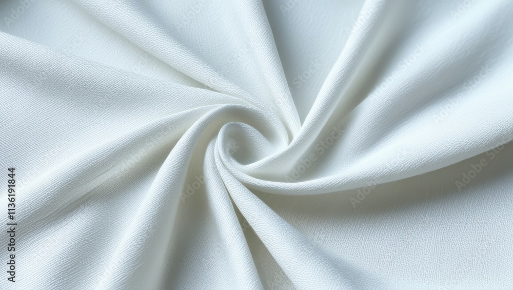 Soft white fabric texture, delicate creases and folds, gentle highlights and shadows, silky smooth surface, minimalist composition, macro photography, high-resolution detail, subtle gradient, pure whi