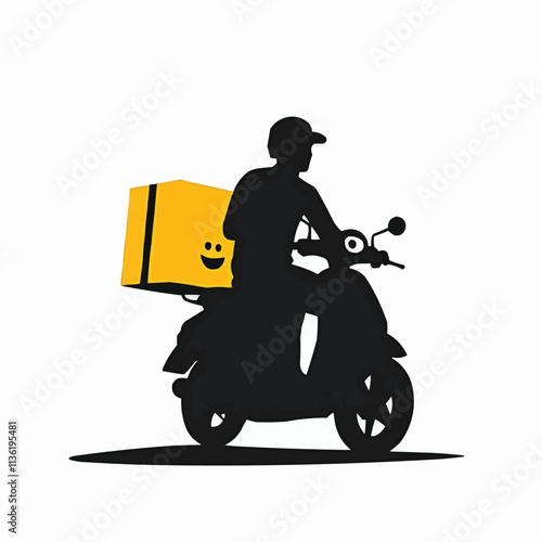 Fast online delivery service by motor scooter