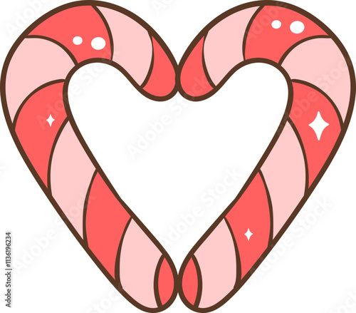 Heart Shape Candy Cane