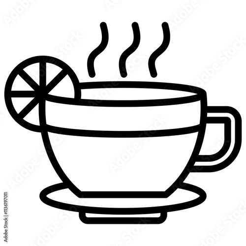 Line icon Romano vector coffee barista cafe