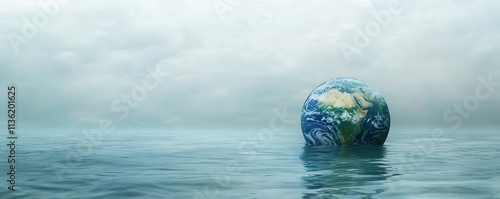 Minimalist Globe Submerged ...