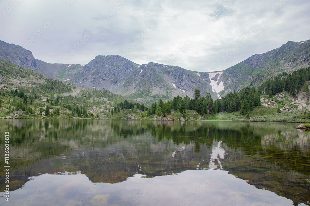 Karakol lakes, lake number four. Altai Republic, Russia Karakol lakes, lake number four. Altai Republic, Russia